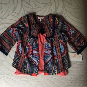 NWT! Cool tribal print kids top.